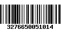 Código de Barras 3276650051014