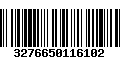 Código de Barras 3276650116102