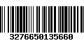 Código de Barras 3276650135660