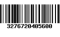 Código de Barras 3276720405600