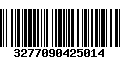 Código de Barras 3277090425014