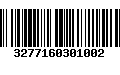 Código de Barras 3277160301002