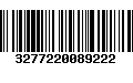 Código de Barras 3277220089222