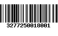 Código de Barras 3277250018001