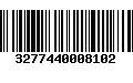 Código de Barras 3277440008102