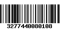 Código de Barras 3277440080108