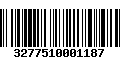 Código de Barras 3277510001187