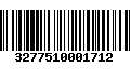 Código de Barras 3277510001712