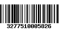 Código de Barras 3277510005826