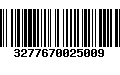 Código de Barras 3277670025009