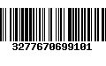 Código de Barras 3277670699101