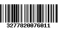 Código de Barras 3277820076011