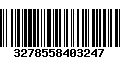 Código de Barras 3278558403247