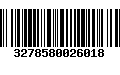 Código de Barras 3278580026018