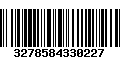 Código de Barras 3278584330227