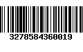 Código de Barras 3278584360019