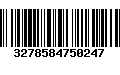 Código de Barras 3278584750247