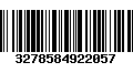 Código de Barras 3278584922057