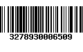 Código de Barras 3278930006509