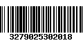 Código de Barras 3279025302018