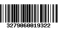 Código de Barras 3279060019322