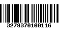 Código de Barras 3279370100116