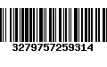 Código de Barras 3279757259314