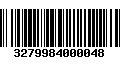 Código de Barras 3279984000048