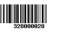 Código de Barras 328000028