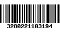 Código de Barras 3280221103194