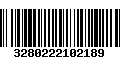 Código de Barras 3280222102189