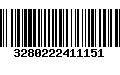 Código de Barras 3280222411151