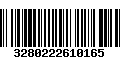 Código de Barras 3280222610165