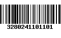 Código de Barras 3280241101101