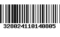 Código de Barras 328024110140805