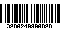 Código de Barras 3280249990028