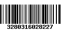 Código de Barras 3280316028227