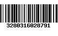 Código de Barras 3280316028791