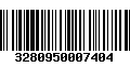 Código de Barras 3280950007404