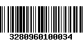 Código de Barras 3280960100034