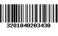 Código de Barras 3281040203430