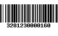 Código de Barras 3281230000160