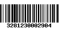 Código de Barras 3281230002904