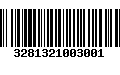 Código de Barras 3281321003001