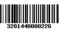 Código de Barras 3281440000226