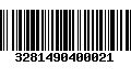 Código de Barras 3281490400021