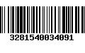 Código de Barras 3281540034091