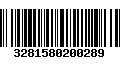 Código de Barras 3281580200289