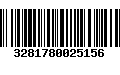 Código de Barras 3281780025156