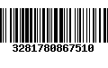 Código de Barras 3281780867510